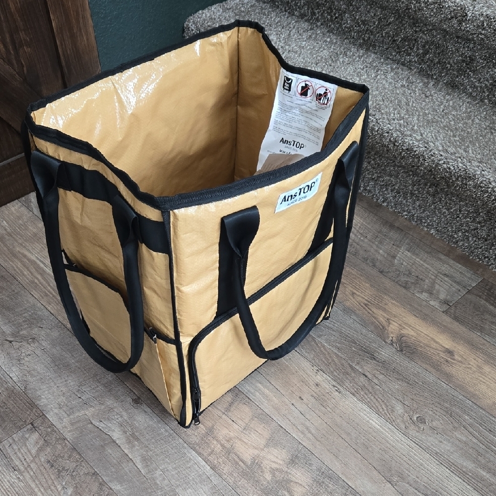 AnsTOP Gold(brown) and Black Rolling Bag - Picture 4 of 8
